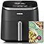 【Local warehouse】Cosori 9-in-1 TurboBlaze Air Fryer 6 Qt, PFAS-Free Ceramic Coating, 90°–450°F, Precise Heating for Even Results, Air Fry, Roast, Bake, Broil, Dry, Frozen, Proof, Reheat, Keep Warm, 120V, Dark Gray