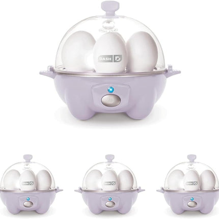 Dash Rapid Egg Cooker – Быстрая яйцеварка, пашотница и пароварка – Включает мерный стаканчик и руководство с рецептами – Можно мыть в посудомоечной машине – Без бисфенола-А – Вмещает 7 яиц, черная