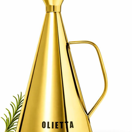 Бутылка-диспенсер для оливкового масла Olietta, нержавеющая сталь, без капель, герметичная, без беспорядка, для уксуса и кулинарного масла, 500 мл (0,5 литра). Отлично подходит для наливания и дозирования. Легко моется и герметична.