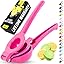 【Local warehouse】Zulay Kitchen Metal 2-in-1 Lemon Squeezer - Sturdy Max Extraction Hand Juicer Lemon Squeezer Gets Every Last Drop - Easy to Clean Manual Citrus Juicer - Easy-Use Lemon Juicer Squeezer - Yellow/Green