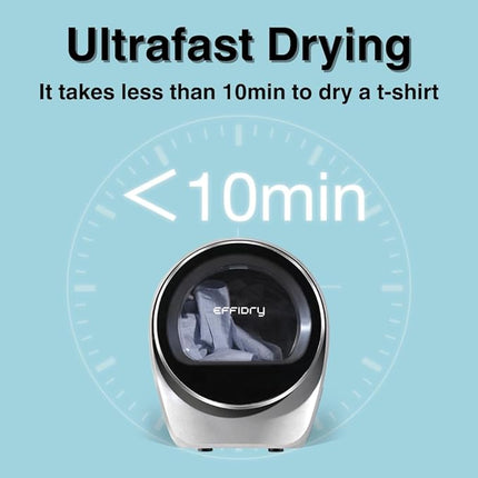 [Local warehouse]S3 Compact Clothes Dryer 1.0 cu.ft Capacity 110V 1050W Portable Dryers Machine with Stainless Steel Drum 8 Drying Mode for Small Spaces,Apartments dorm Mini electric secadora portatil de ropa