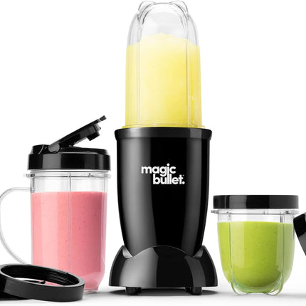 Блендер Magic Bullet, маленький, серебристый, набор из 11 предметов