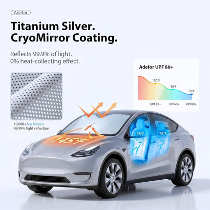 [Local Stock] Car Windshield Sun Shade Umbrella [2026 Ice Shield] Universal Custom Fit For All Vehicles, Anti-Scratch Max Cool Interior Protector
