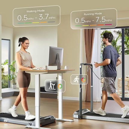 【Local warehouse】WALKINGPAD Folding Treadmill, 2 in 1 Walking Pad Under Desk Treadmill for Home and Office, Compact Foldable Design with App Control and LED Display