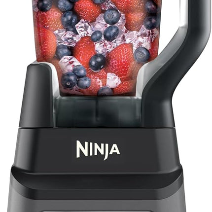 Блендер Ninja Professional Plus | Мощный блендер для смузи, мороженица, миксер для замороженных напитков и маргариты | 3 предустановки Auto IQ, 1400 Вт, кувшин Total Crushing 2,1 л | Темно-серый, BN701