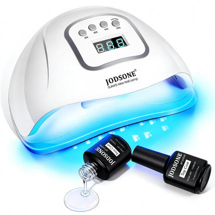JODSONE U V LED лампа для ногтей, сушилка для гель-лака, светодиодная лампа с автоматическим датчиком и 4 таймерами
