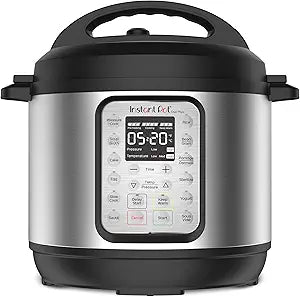 Мультиварка Instant Pot Duo Plus 9-в-1: скороварка, медленноварка, рисоварка, пароварка, соте, йогуртница, подогрев и стерилизатор; включает приложение с более чем 800 рецептами, нержавеющая сталь, 5,7 л.