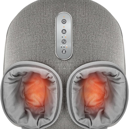 Medcursor Foot Massager с подогревом — Шиацу массажер для ног облегчает боль в уставших мышцах и при подошвенном фасциите, глубокий разминающий массаж, многоуровневые настройки для дома и офиса, размер до 13 дюймов