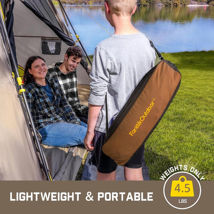 FanttikOutdoor Zeta L8 Max Camping Chair, Portable & Lightweight, Comfort-Driven Foldable Rocking Chair with Carry Bag for Camping, Hiking, Patio, Fishing, Support up to 250 lbs,